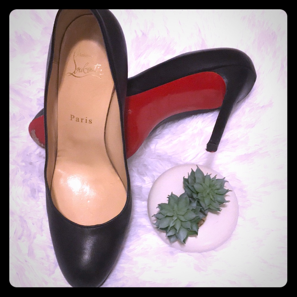 Christian Louboutin New Simple Pump 120 black EUC!